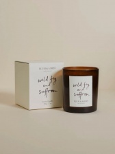 Wild Fig and Saffron Scented Candle by Plum & Ashby